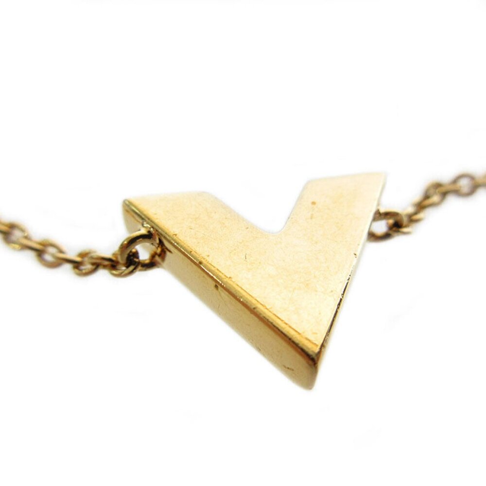 Auth LOUIS VUITTON EssentialV Bracelet gold metal k0043a - Picture 3 of 8